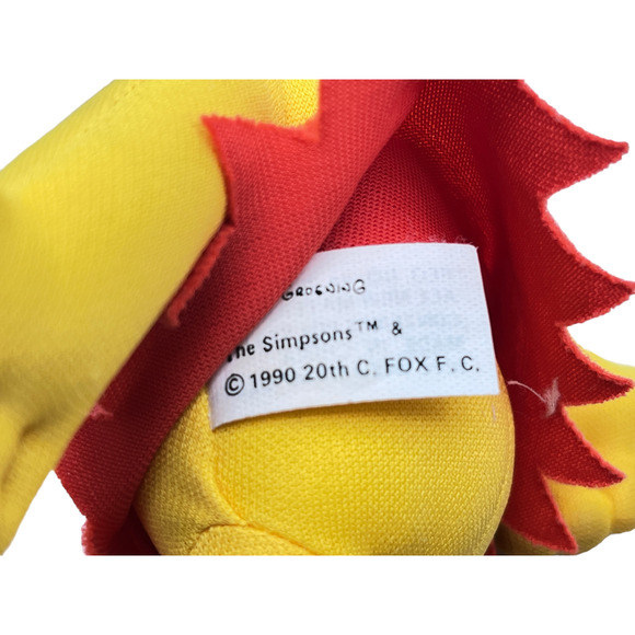 Bart 9" & Lisa 8" Simpson Doll Plush Vintage Mattel 20th Century Fox 1990 - Picture 10 of 11